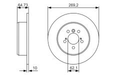 Brzdový kotouč BOSCH 0 986 479 R00