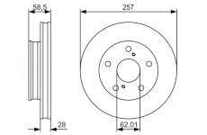 Brzdový kotouč BOSCH 0 986 479 R53