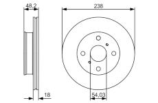 Brzdový kotouč BOSCH 0 986 479 R75