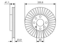 Brzdový kotouč BOSCH 0 986 479 R76