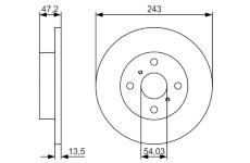 Brzdový kotouč BOSCH 0 986 479 R87
