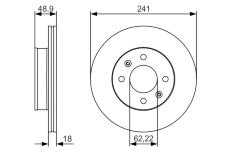 Brzdový kotouč BOSCH 0 986 479 S04