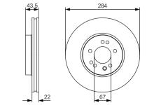 Brzdový kotouč BOSCH 0 986 479 S15