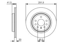Brzdový kotouč BOSCH 0 986 479 S27