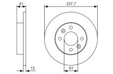 Brzdový kotouč BOSCH 0 986 479 S45