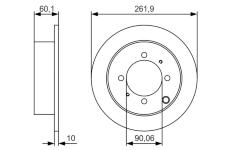 Brzdový kotouč BOSCH 0 986 479 S53