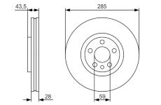 Brzdový kotouč BOSCH 0 986 479 S62