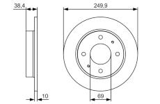 Brzdový kotouč BOSCH 0 986 479 S84