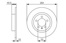Brzdový kotouč BOSCH 0 986 479 S88