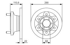 Brzdový kotouč BOSCH 0 986 479 S95