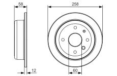 Brzdový kotouč BOSCH 0 986 479 T52