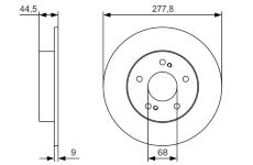 Brzdový kotouč BOSCH 0 986 479 T86