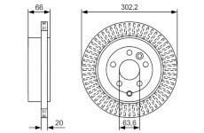 Brzdový kotouč BOSCH 0 986 479 U44