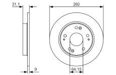 Brzdový kotouč BOSCH 0 986 479 V21