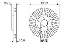 Brzdový kotouč BOSCH 0 986 479 V75
