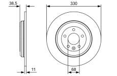 Brzdový kotouč BOSCH 0 986 479 W01