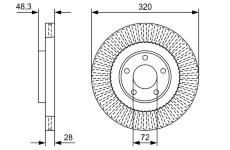 Brzdový kotouč BOSCH 0 986 479 W04