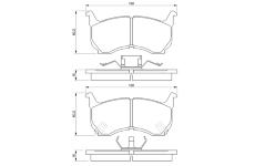 Sada brzdových destiček, kotoučová brzda BOSCH 0 986 490 410