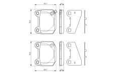 Sada brzdových destiček, kotoučová brzda BOSCH 0 986 494 229