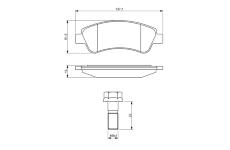 Sada brzdových destiček, kotoučová brzda BOSCH 0 986 494 270