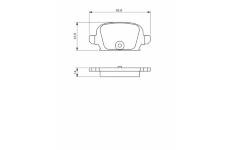 Sada brzdových destiček, kotoučová brzda BOSCH 0 986 494 340