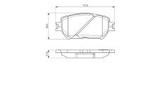 Sada brzdových destiček, kotoučová brzda BOSCH 0 986 494 363