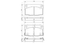 Sada brzdových destiček, kotoučová brzda BOSCH 0 986 494 455