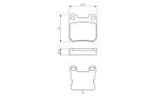 Sada brzdových destiček, kotoučová brzda BOSCH 0 986 494 523