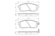 Sada brzdových destiček, kotoučová brzda BOSCH 0 986 494 546