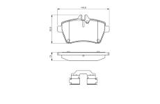 Sada brzdových destiček, kotoučová brzda BOSCH 0 986 494 555