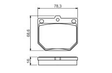 Sada brzdových destiček, kotoučová brzda BOSCH 0 986 494 579