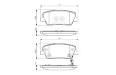 Sada brzdových destiček, kotoučová brzda BOSCH 0 986 495 165