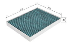 Filter vnútorného priestoru BOSCH 0 986 628 517
