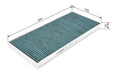 Filter vnútorného priestoru BOSCH 0 986 628 520