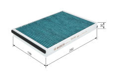 Filter vnútorného priestoru BOSCH 0 986 628 532