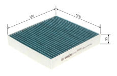 Filter vnútorného priestoru BOSCH 0 986 628 540
