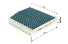Filter vnútorného priestoru BOSCH 0 986 628 545