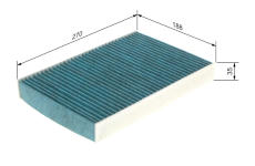 Filter vnútorného priestoru BOSCH 0 986 628 548