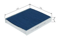 Filter vnútorného priestoru BOSCH 0 986 628 606