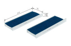 Filter vnútorného priestoru BOSCH 0 986 628 610