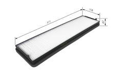 Filter vnútorného priestoru BOSCH 1 987 431 157
