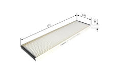 Filter vnútorného priestoru BOSCH 1 987 431 180