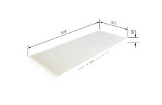 Filtr, vzduch v interiéru BOSCH 1 987 431 197