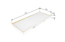 Filtr, vzduch v interiéru BOSCH 1 987 431 199