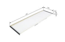 Filter vnútorného priestoru BOSCH 1 987 431 207