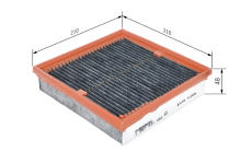 Filter vnútorného priestoru BOSCH 1 987 431 451
