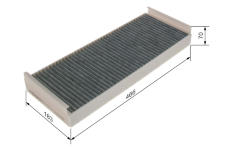 Filter vnútorného priestoru BOSCH 1 987 431 458