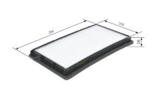 Filtr, vzduch v interiéru BOSCH 1 987 432 002