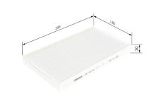 Filtr, vzduch v interiéru BOSCH 1 987 432 003