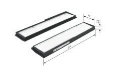 Filtr, vzduch v interiéru BOSCH 1 987 432 051